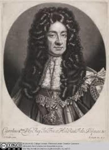 Charles II gave large tracks of land