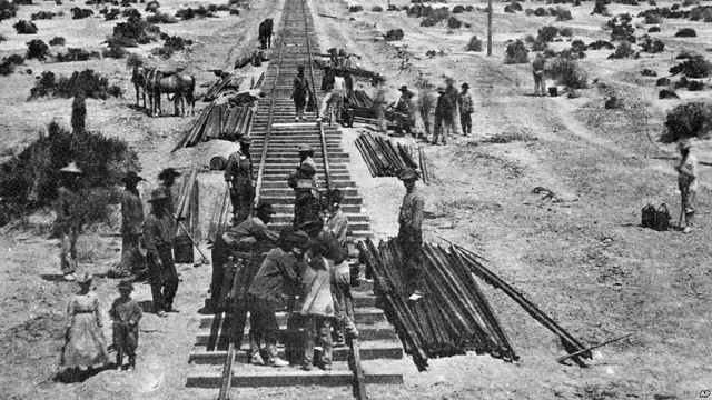 Chinese hired to build railroad