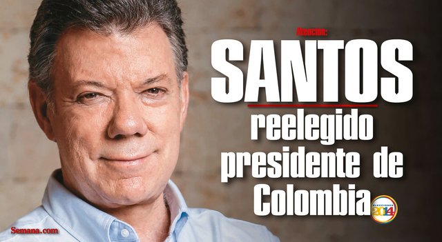 Reelección Del Presidente Juan Manuel Santos en el 2014