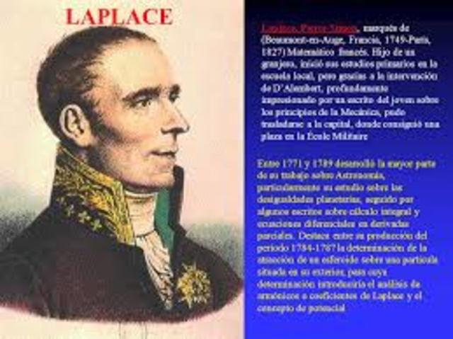 Laplace, conocido con el sobrenombre de "el Newton francés"