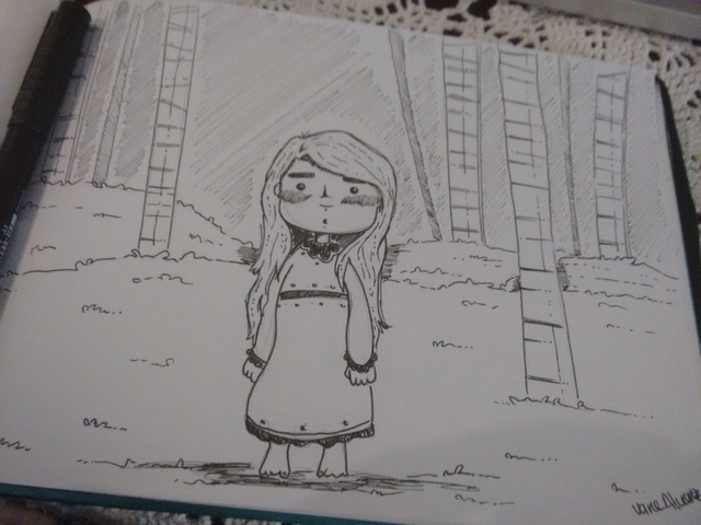 Ilustración de creación de personaje dramático