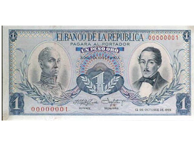 la evolución de los billetes en colombia
