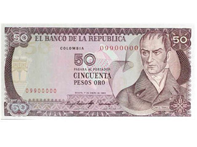 la evolución de los billetes en colombia