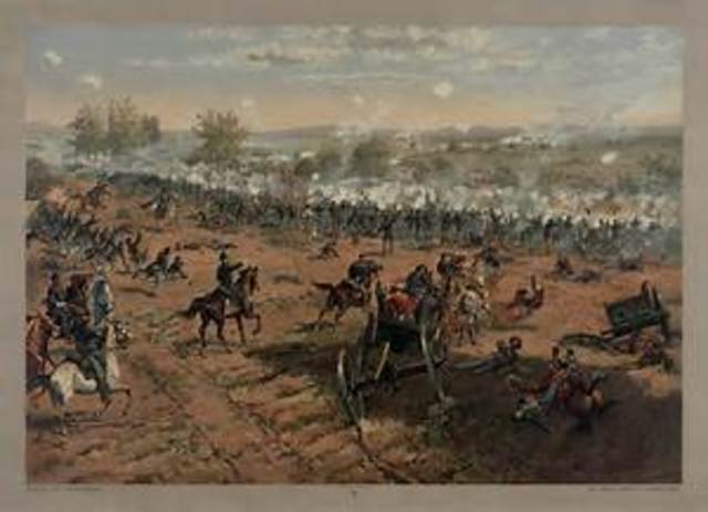 Battle at Gettysburg