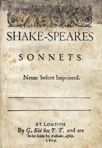 1609 - Shakespeare’s sonnets are published