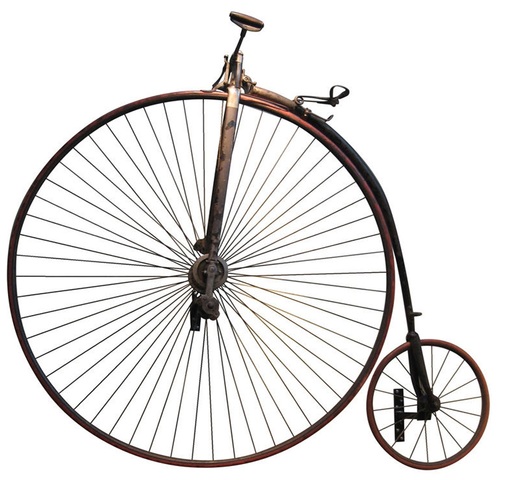 La bicicleta de rueda alta