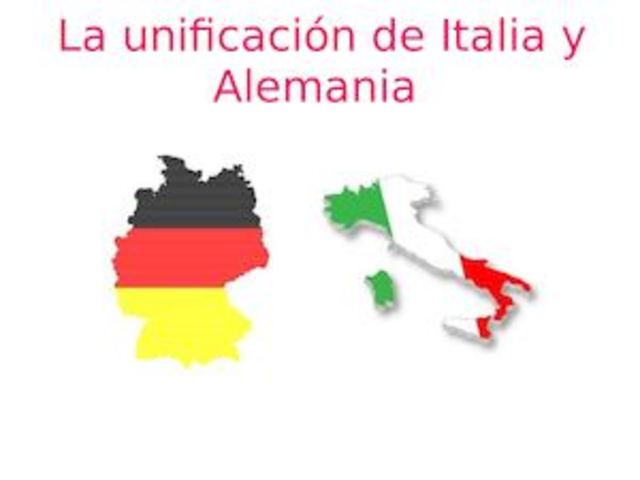 unificacion de italia y alemania