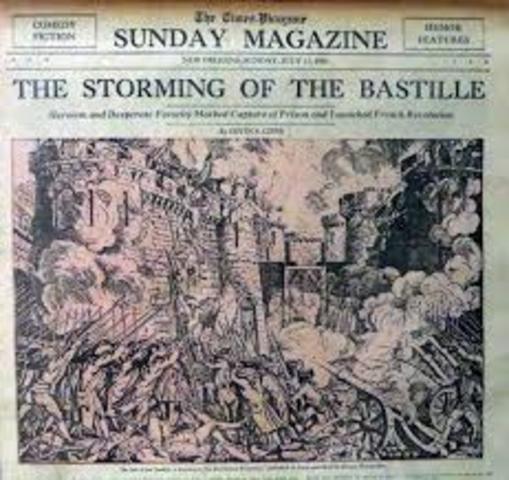 The storming of Bastille