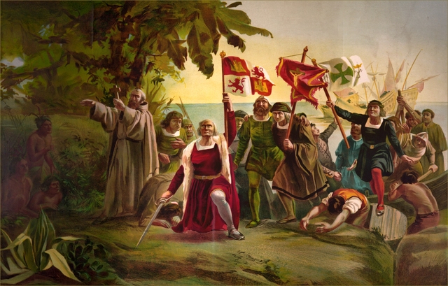 Christopher Columbus reaches the Americas