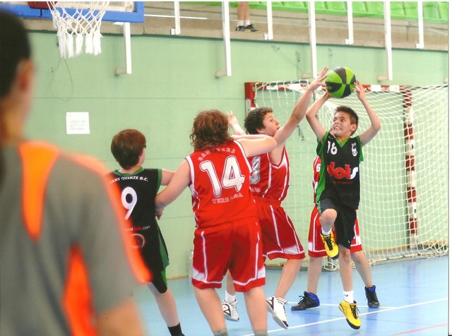 First time playing basketball