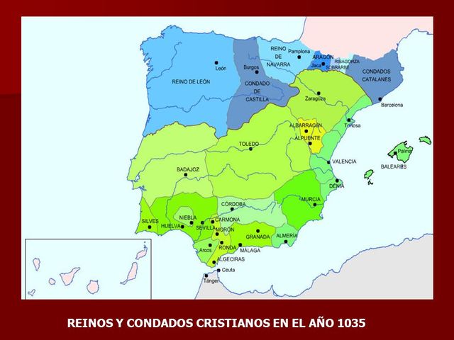 La Península Ibérica en el año 1035