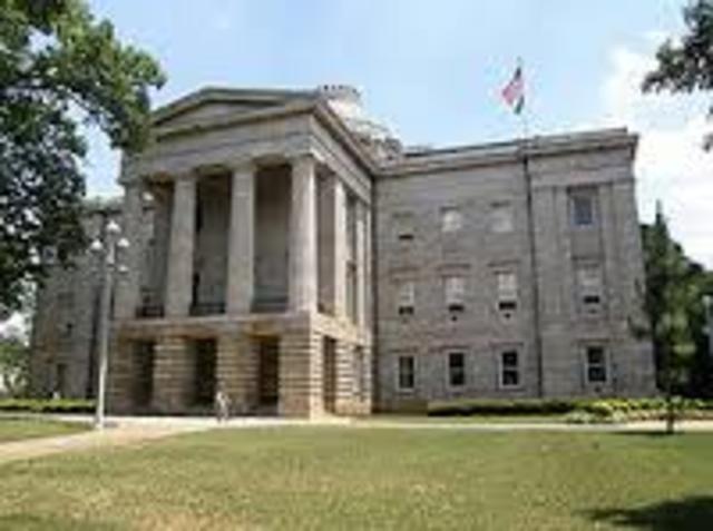 North Carolina's colonial capitol building.