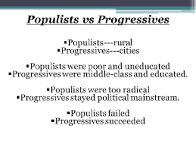 Populism & Progressivism