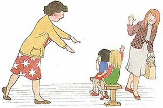 My first day at pre-school