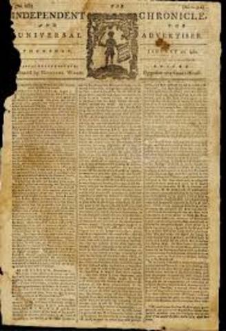 1621 Newspapers are first published in London