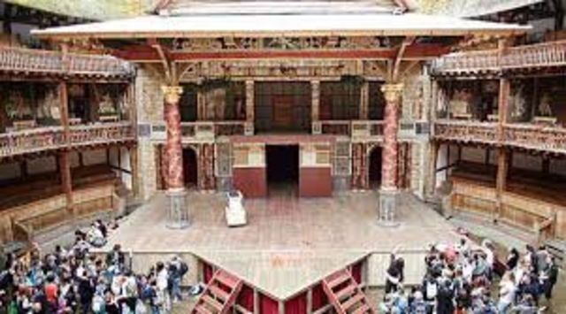 Globe Theatre is built in London