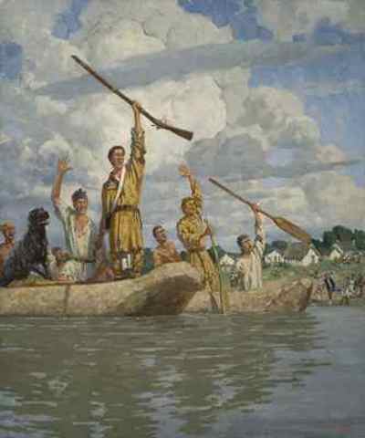 Lewis and Clark return home