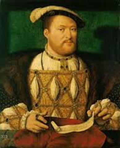 With the Supremacy Act, Henry VIII proclaims himself head of Church of England