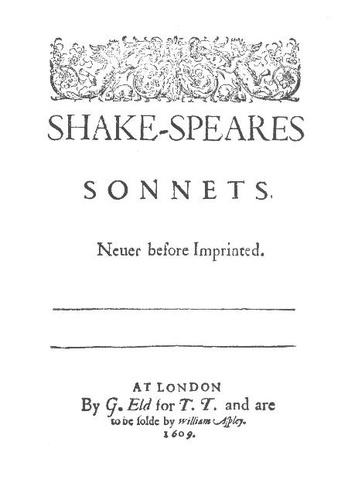 shakspeare's sonnet are published