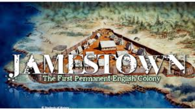 1607 First permanent English settlement in North America is established at Jamestown, Virginia.