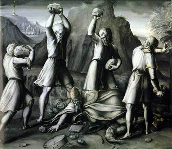 With the Supremacy Act, Henry VIII proclaims himself head of Church of England