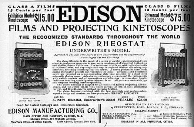 The Invention of kinetoscope