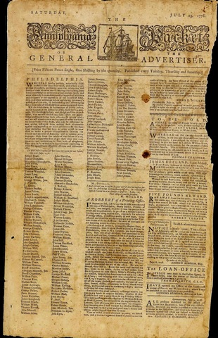 Newspapers are first published in London