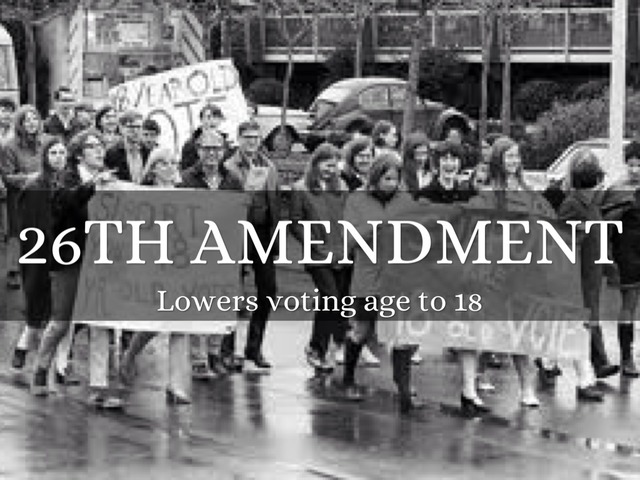 The Twenty-Sixth Amendment