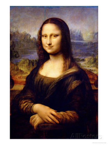 Leonardo da Vinci paints the Mona Lisa