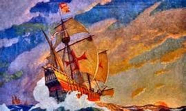 Christopher Columbus reaches the Americas