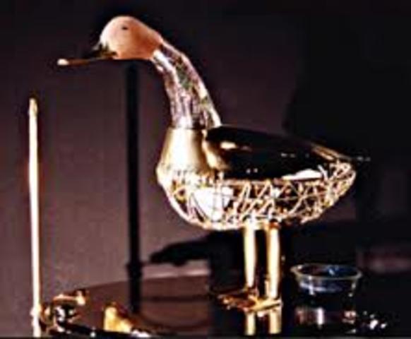 Le premier automate : Canard dirigable de Jacques de Vaucanson