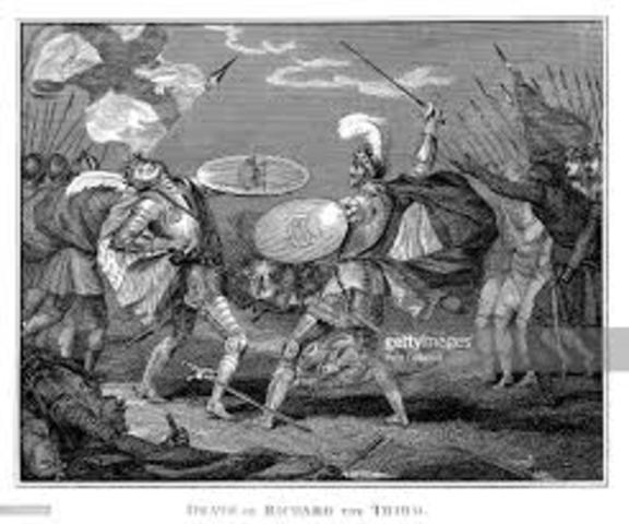 Richard III is killed in battle