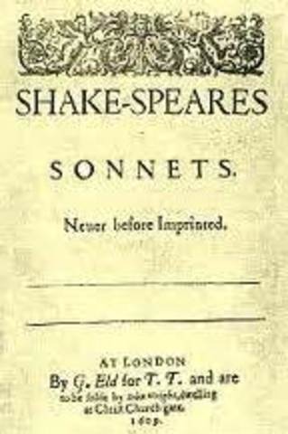 Shakespeare’s sonnets are published