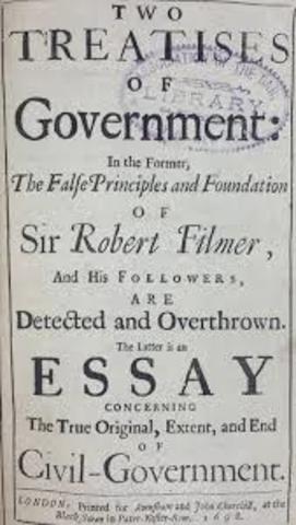 John Locke published Two Treatises of Government