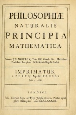 Newton’s publication of the Principia Mathematica