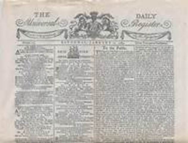 Newspapers are first published in London