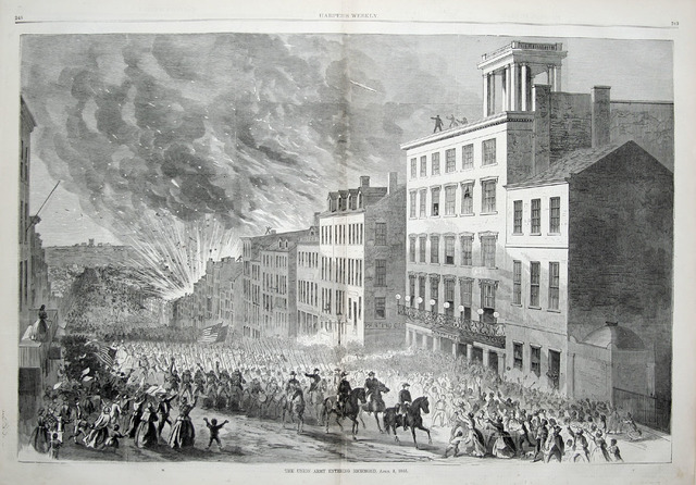 Union troops occupy the Confederate capital: Richmond, VA.