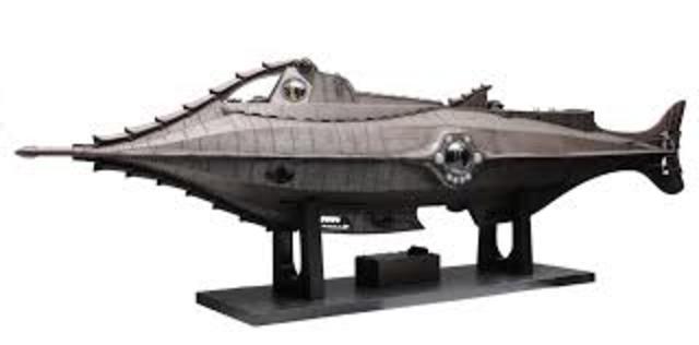 1st atomic submarine, the Nautilus, launched at Groton