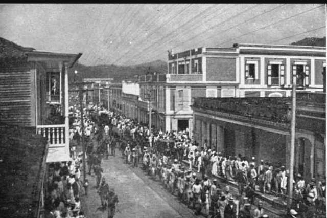 El Ejercito invasor ocupa Mayaguez.