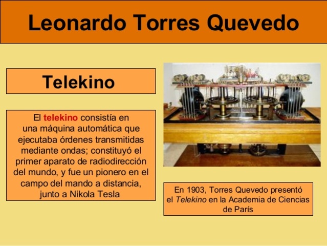Nace Quevedo Leonardo Torres: El Telecontrol - Maquinas de calcular