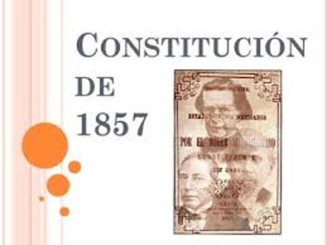 Primera versión en la Constitución de 1857