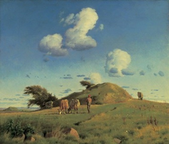 Efterårslandskab af T.h Lundbye