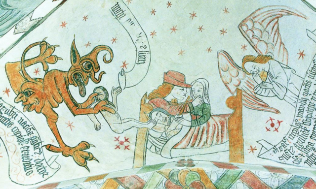 Kalkmaleri fra Sæby kirke - 1510