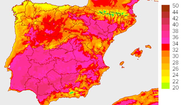Onada de calor a Espanya( fet climàtic)