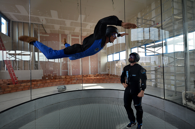 Vol en un túnel d'aire