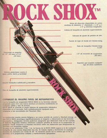 Primeras suspensiones Rock Shox