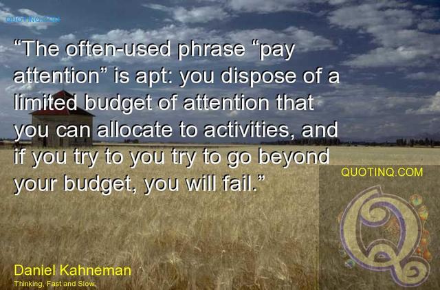 El modelo de los recursos atencionales de Kahneman