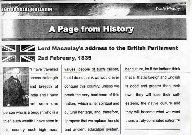 Macaulay's Minutes 1835