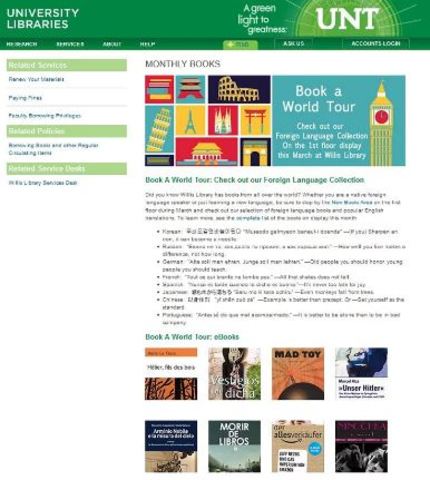 Began working at UNT Willis Library