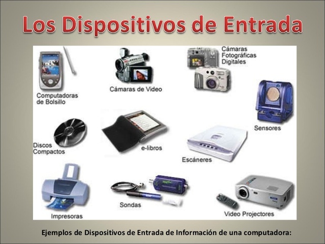 dispositivos de entrada de una computadora